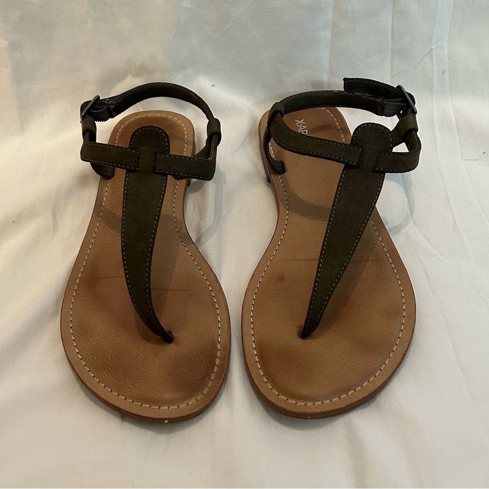 Womens Xappeal Slingback Sandals Grey | Size 8